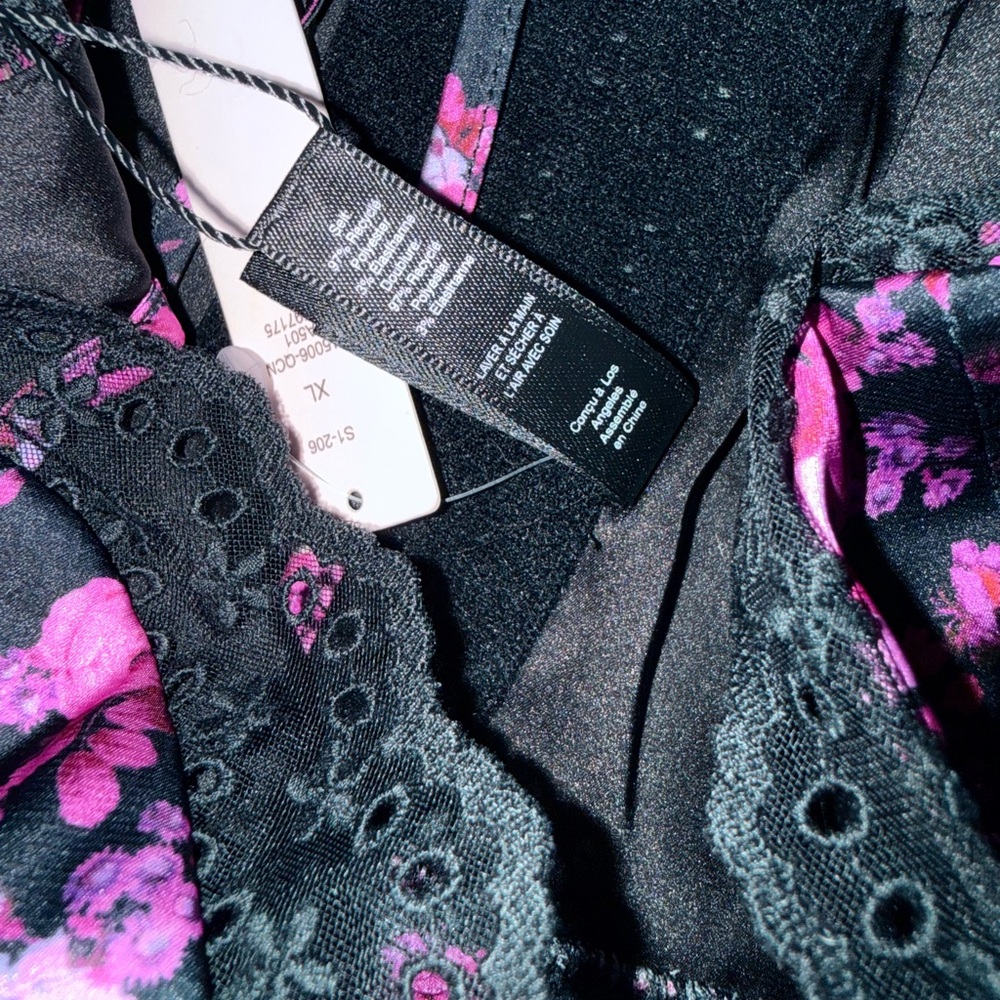 NWT For Love & Lemons Farrah Floral Satin Bustier Size XL - Picture 7 of 15